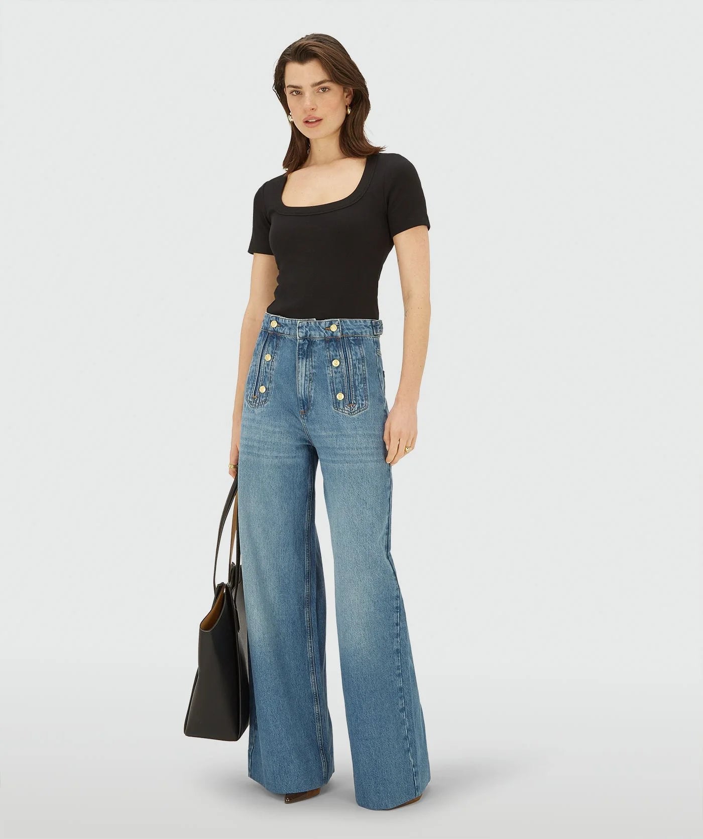 T-shirt Florelle Slim Fit - Josh V (Black)