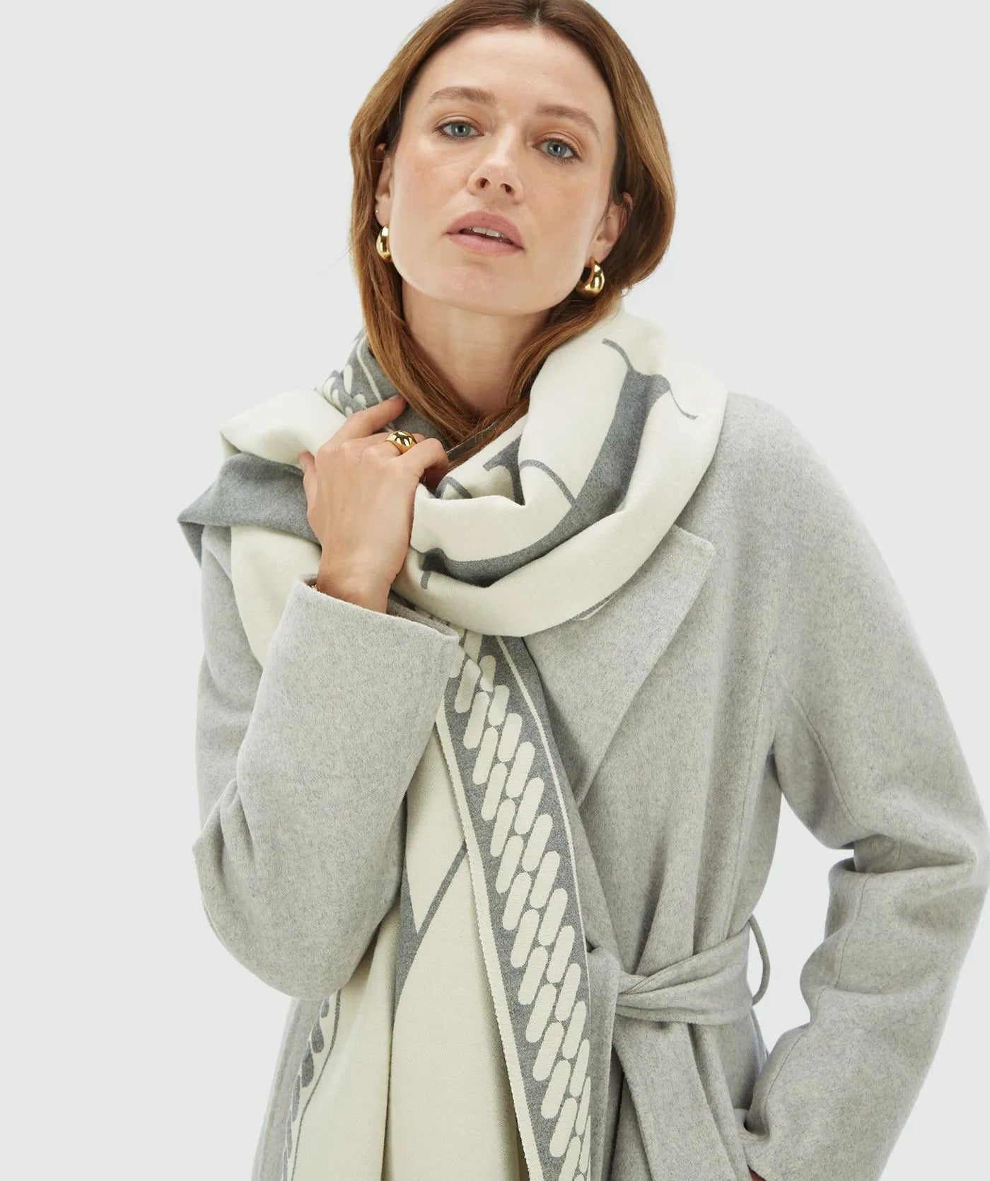 Lana scarf grey - Josh V