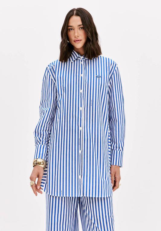Blusa Pinstripe Bic - Lança perfume