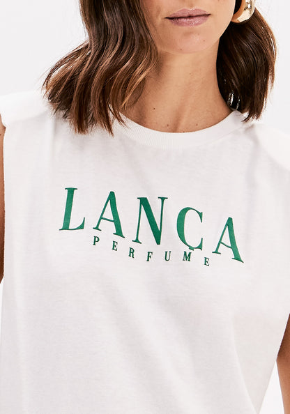 T- shirt com lenço  - Lança perfume