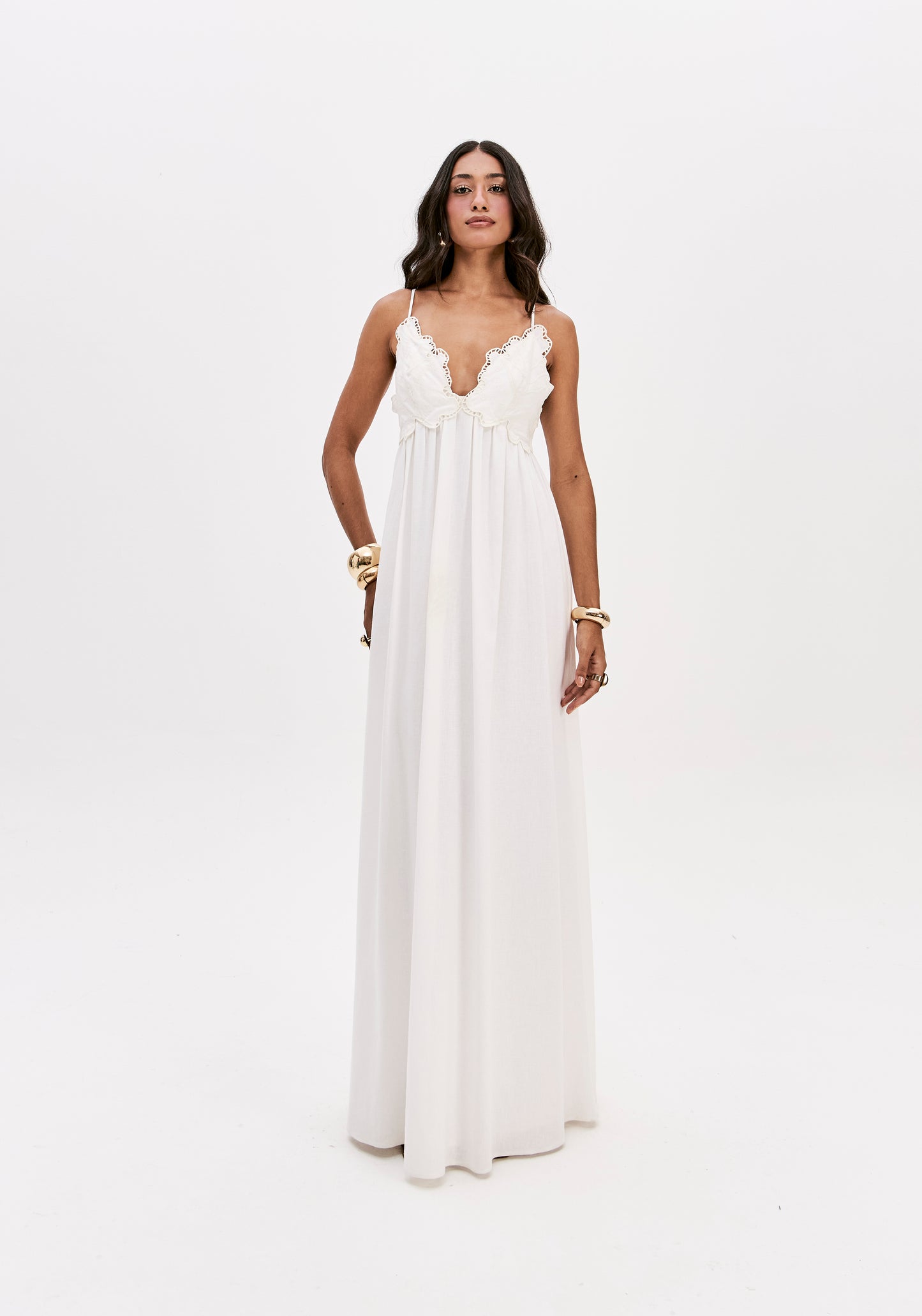 Vestido Midi linho - Lança Perfume