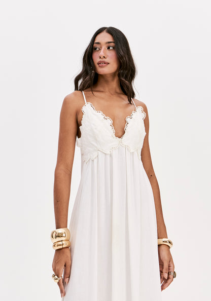 Vestido Midi linho - Lança Perfume