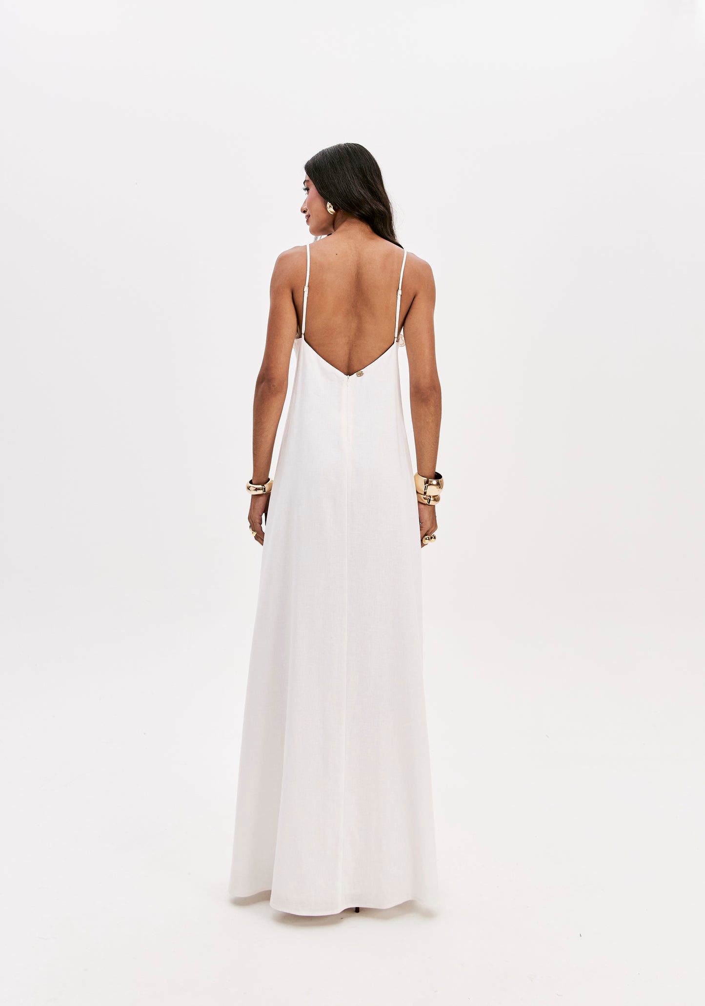 Vestido Midi linho - Lança Perfume