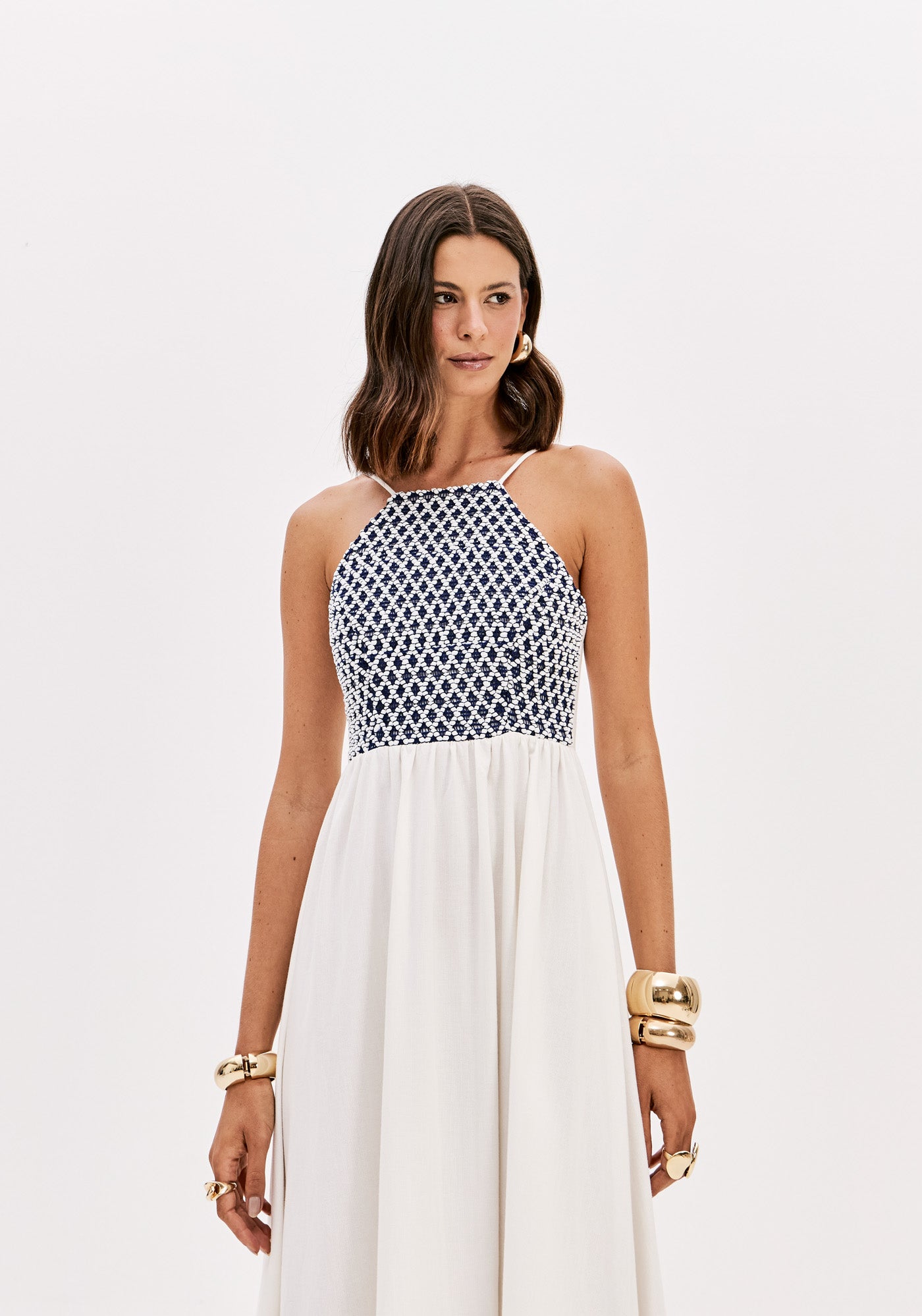 Vestido Longo Off White - Lança Perfume