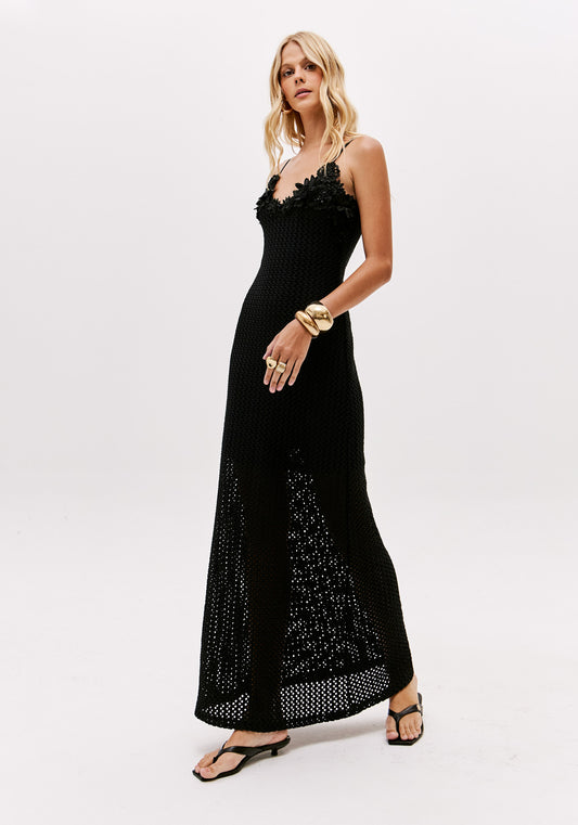 Vestido super midi black - Lança perfume