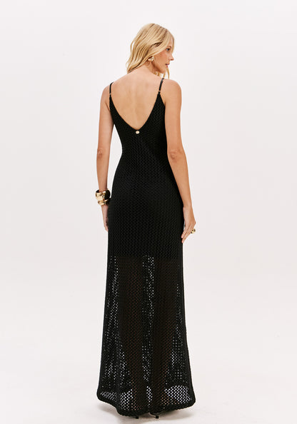 Vestido super midi black - Lança perfume