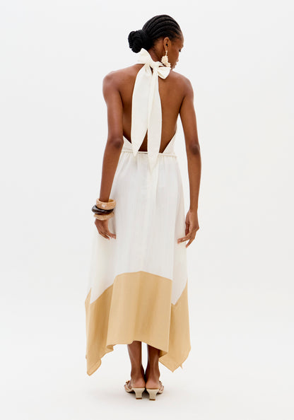 Vestido Midi Bicolor - Lança Perfume