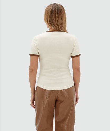 Cody T-shirt Cloud white - Josh V
