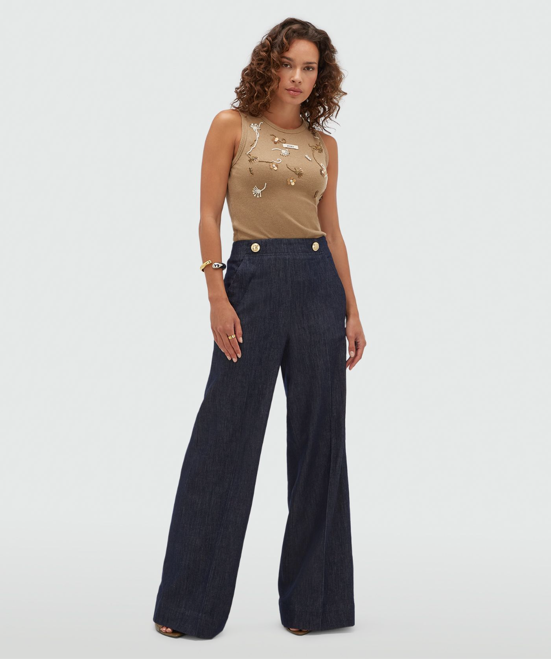 Calix top Khaki Melange - Josh V