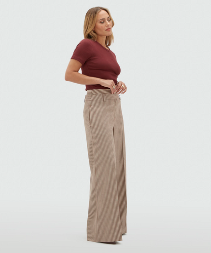Scout pants Burgundy stripe - Josh V