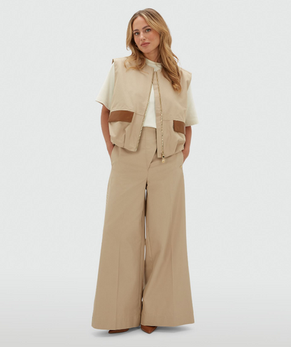 Pacey waistcoat oversized Beige - Josh V