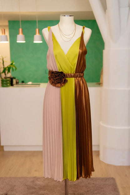 Vestido plissado - Dixie