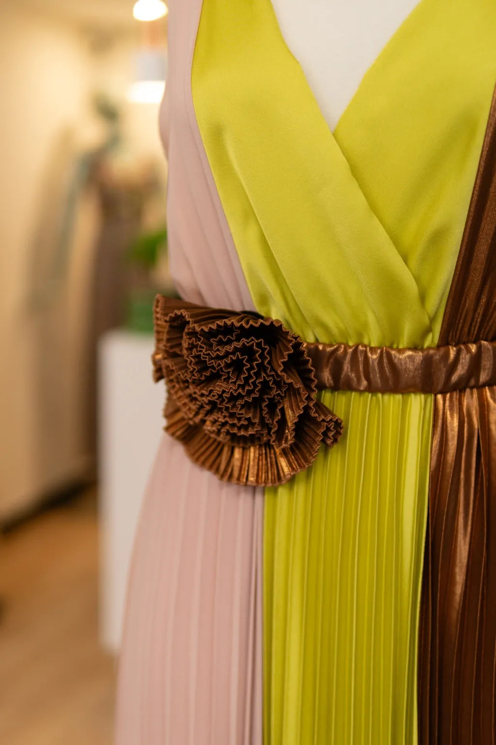 Vestido plissado - Dixie