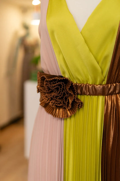 Vestido plissado - Dixie