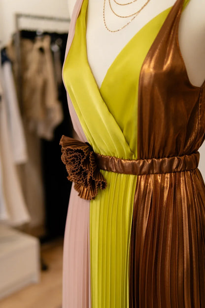 Vestido plissado - Dixie