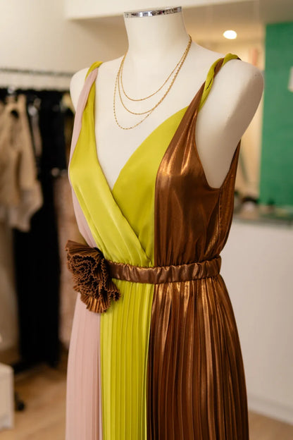 Vestido plissado - Dixie