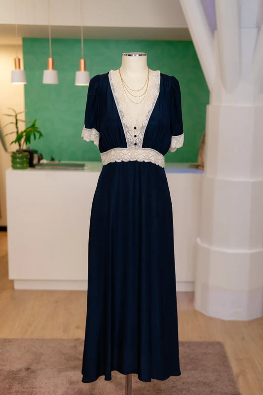 Vestido Felicity dress navy - Traffic people