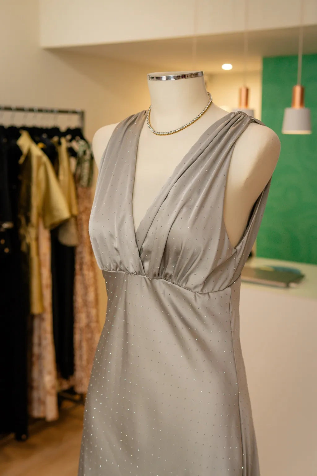 Vestido com Cristais - Dixie