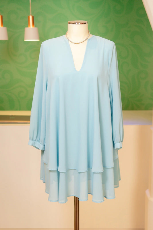 Vestido Fluído Azul - Imperial
