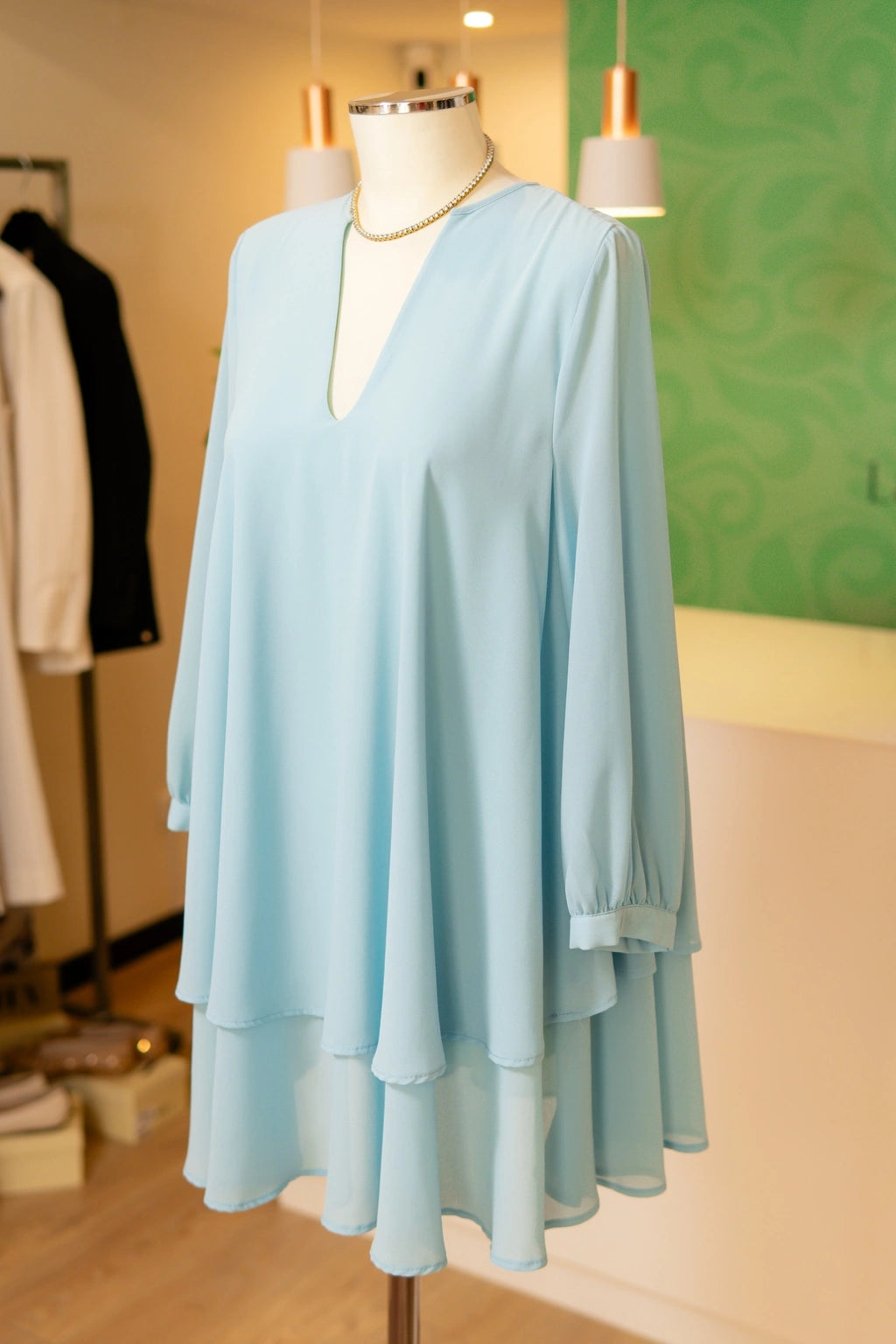 Vestido Fluído Azul - Imperial