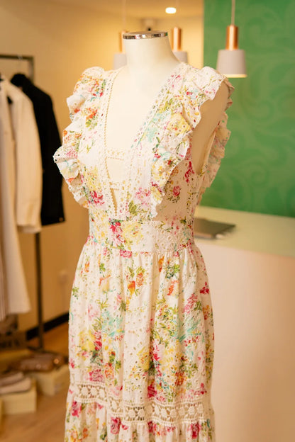 Vestido Floral Bordado - Dixie