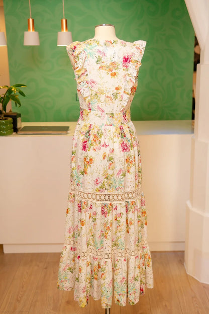 Vestido Floral Bordado - Dixie