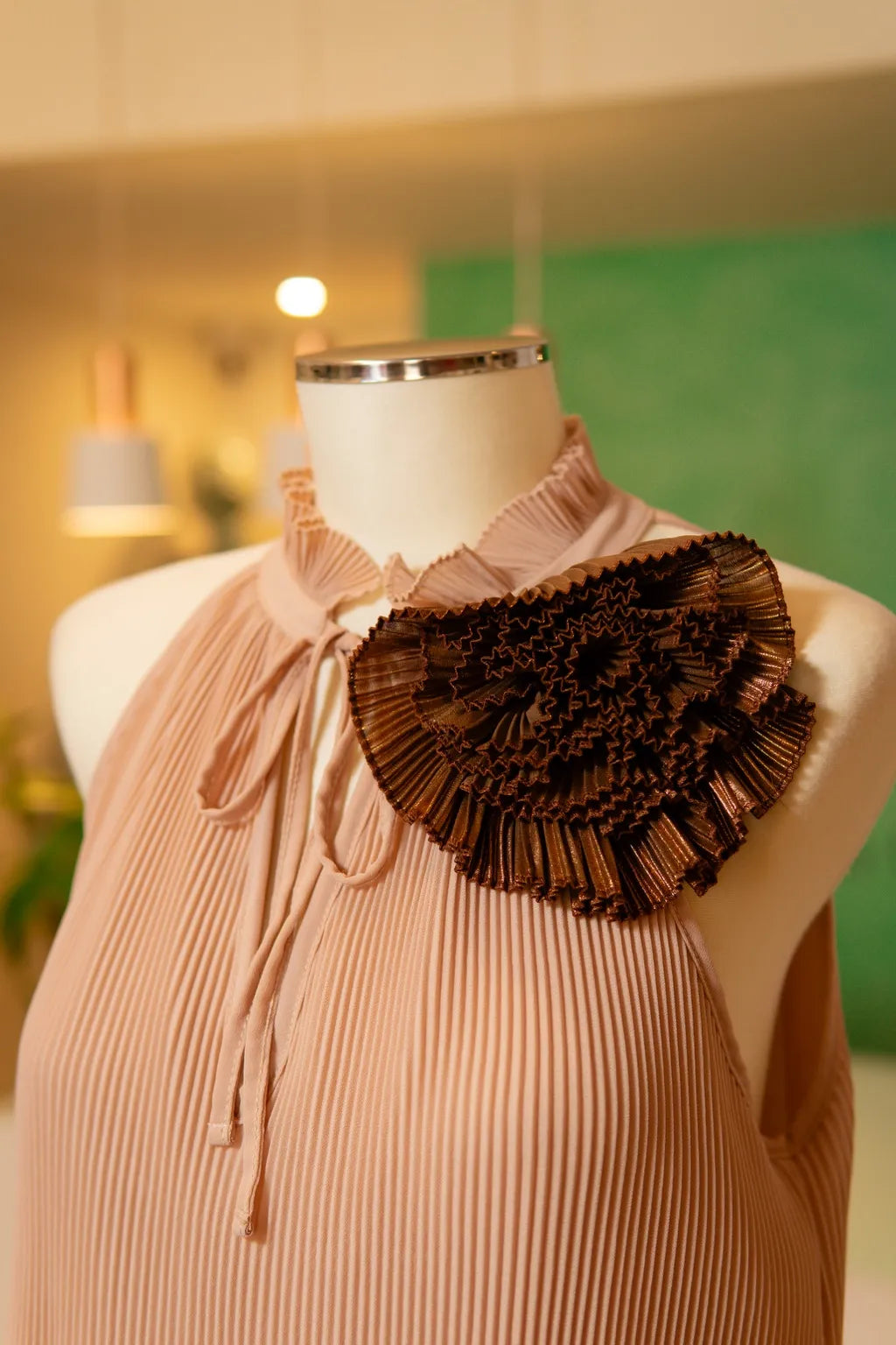 Top plissado flor - Dixie