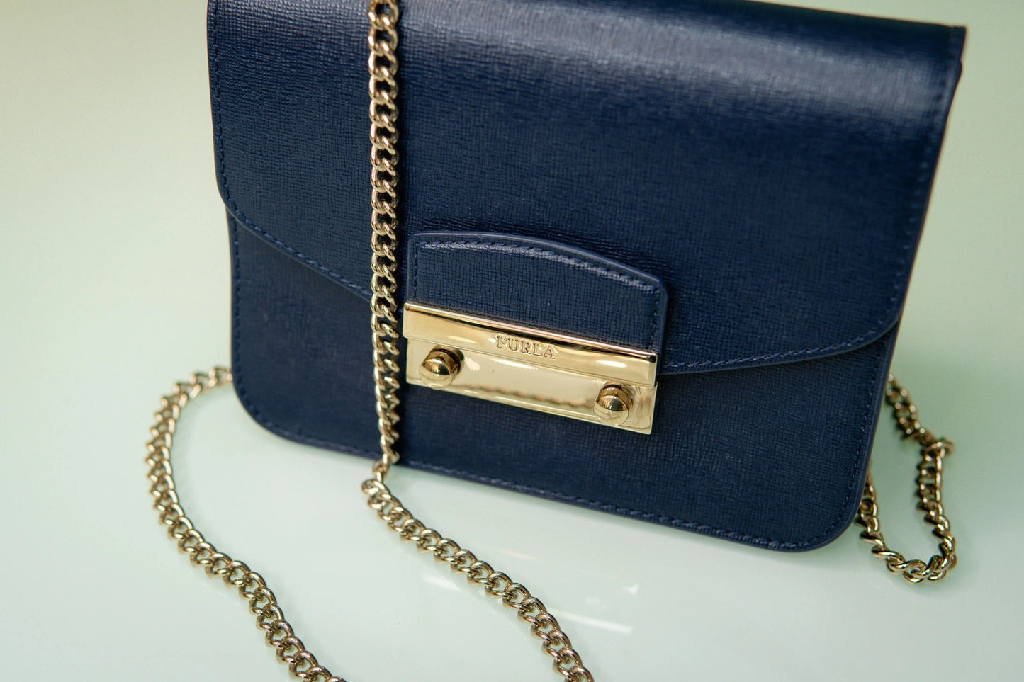 Carteira pequena azul - Furla