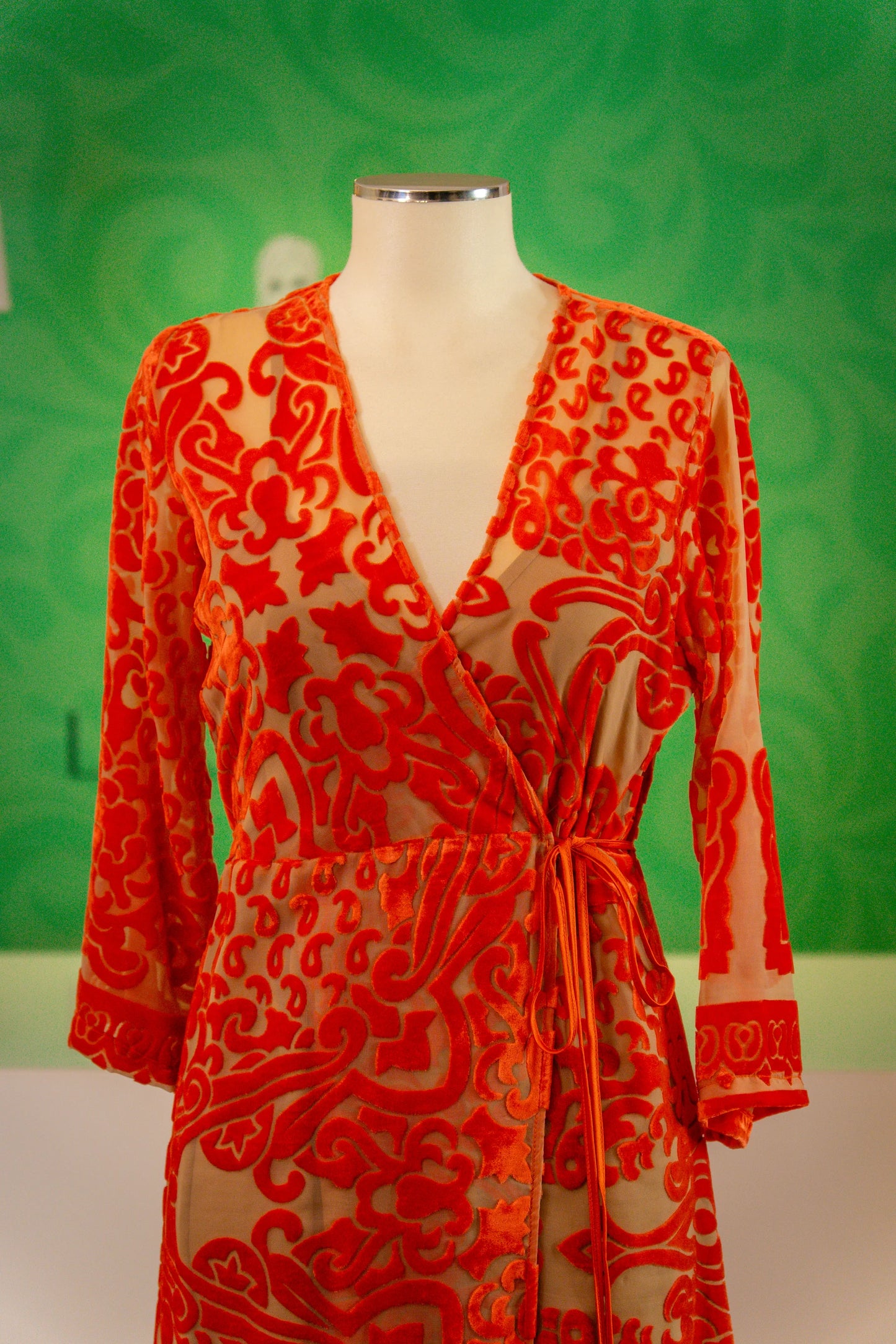 Vestido longo orange - Dixie