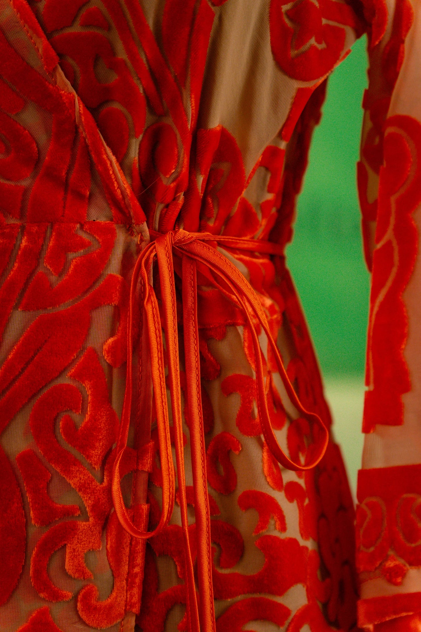 Vestido longo orange - Dixie