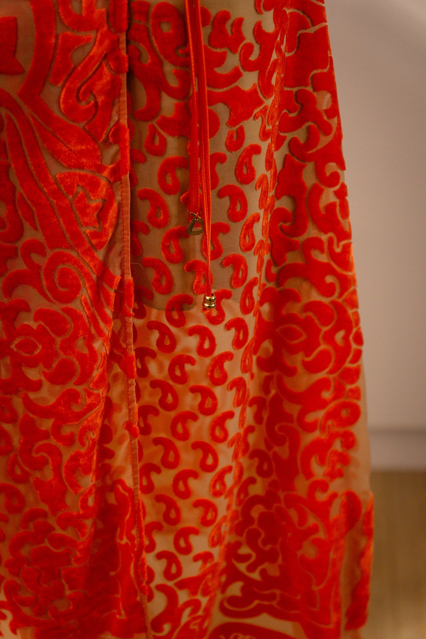 Vestido longo orange - Dixie