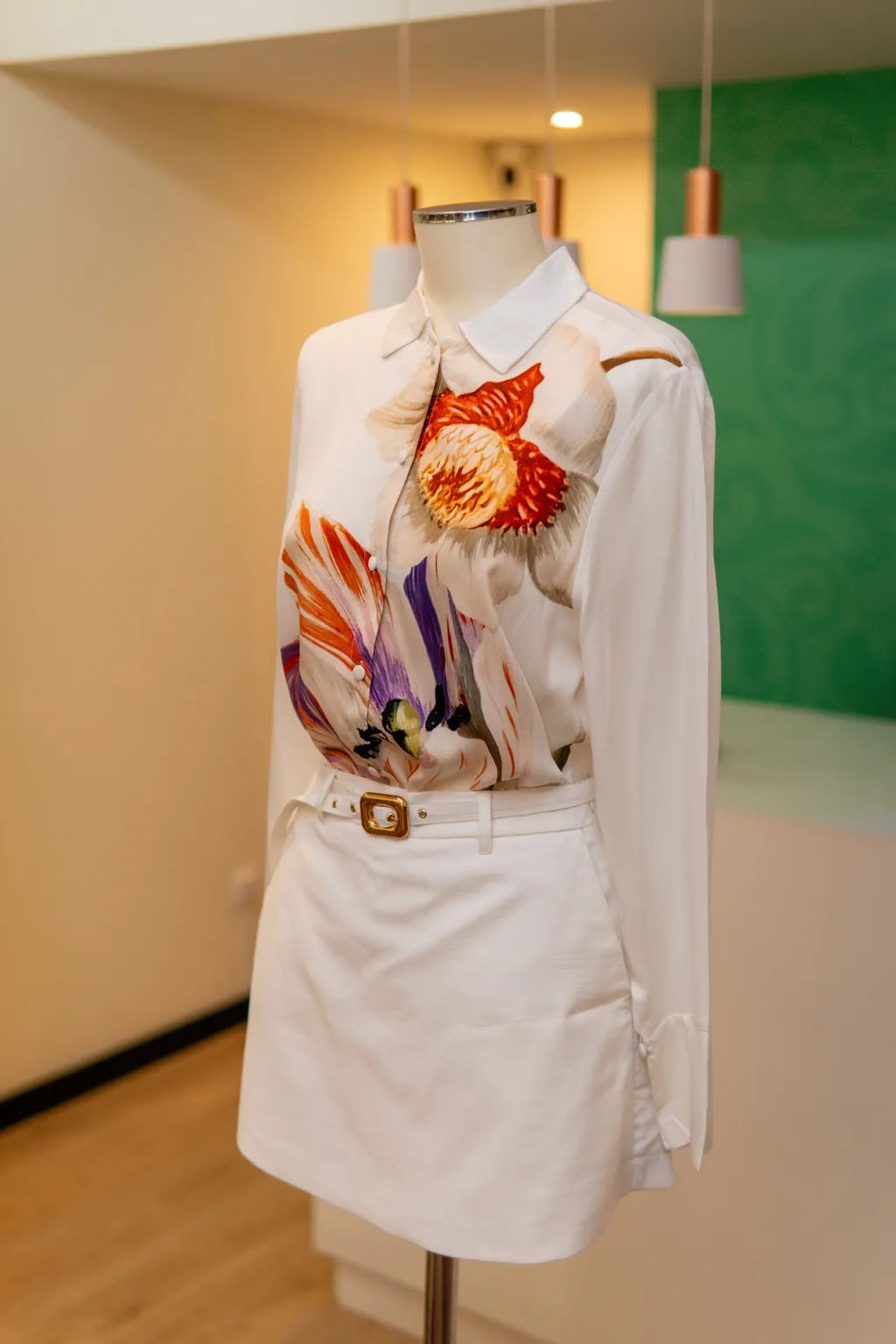 Camisa longa floral - Lança perfume