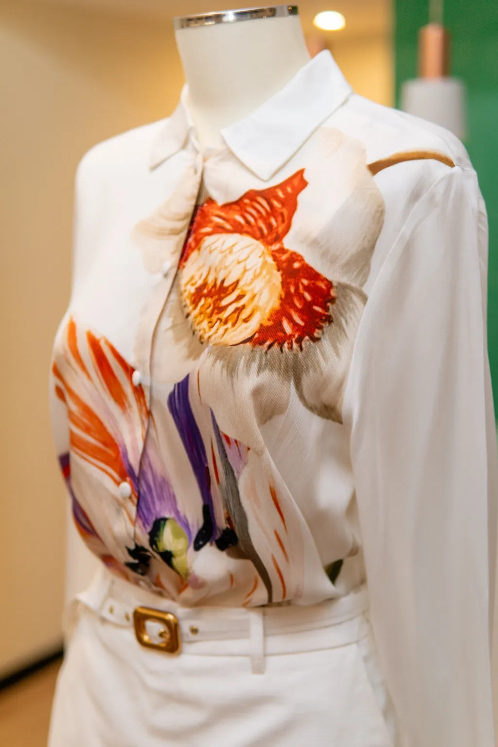 Camisa longa floral - Lança perfume