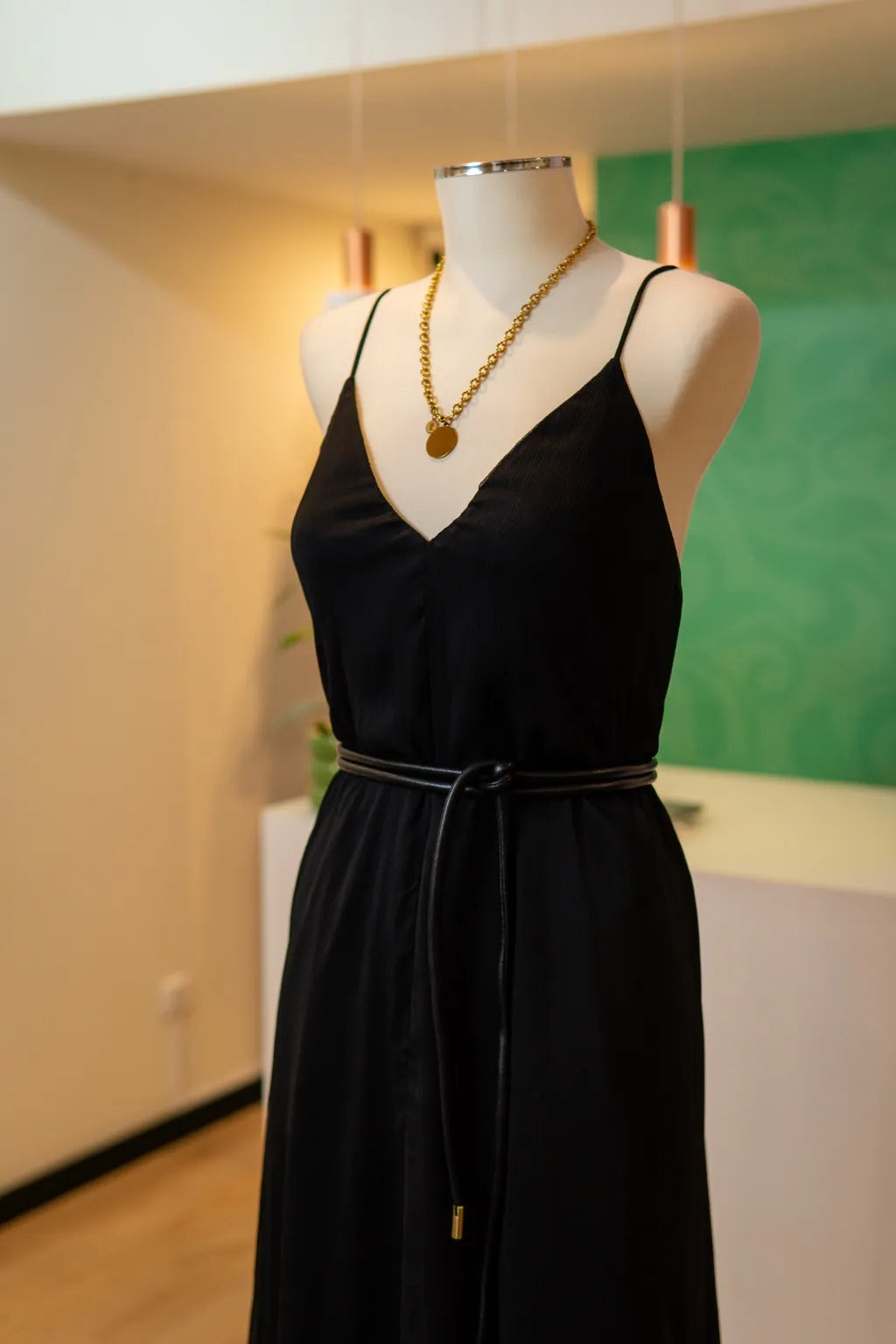 Vestido longo preto - Lança Perfume