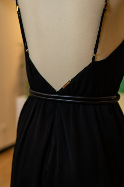 Vestido longo preto - Lança Perfume