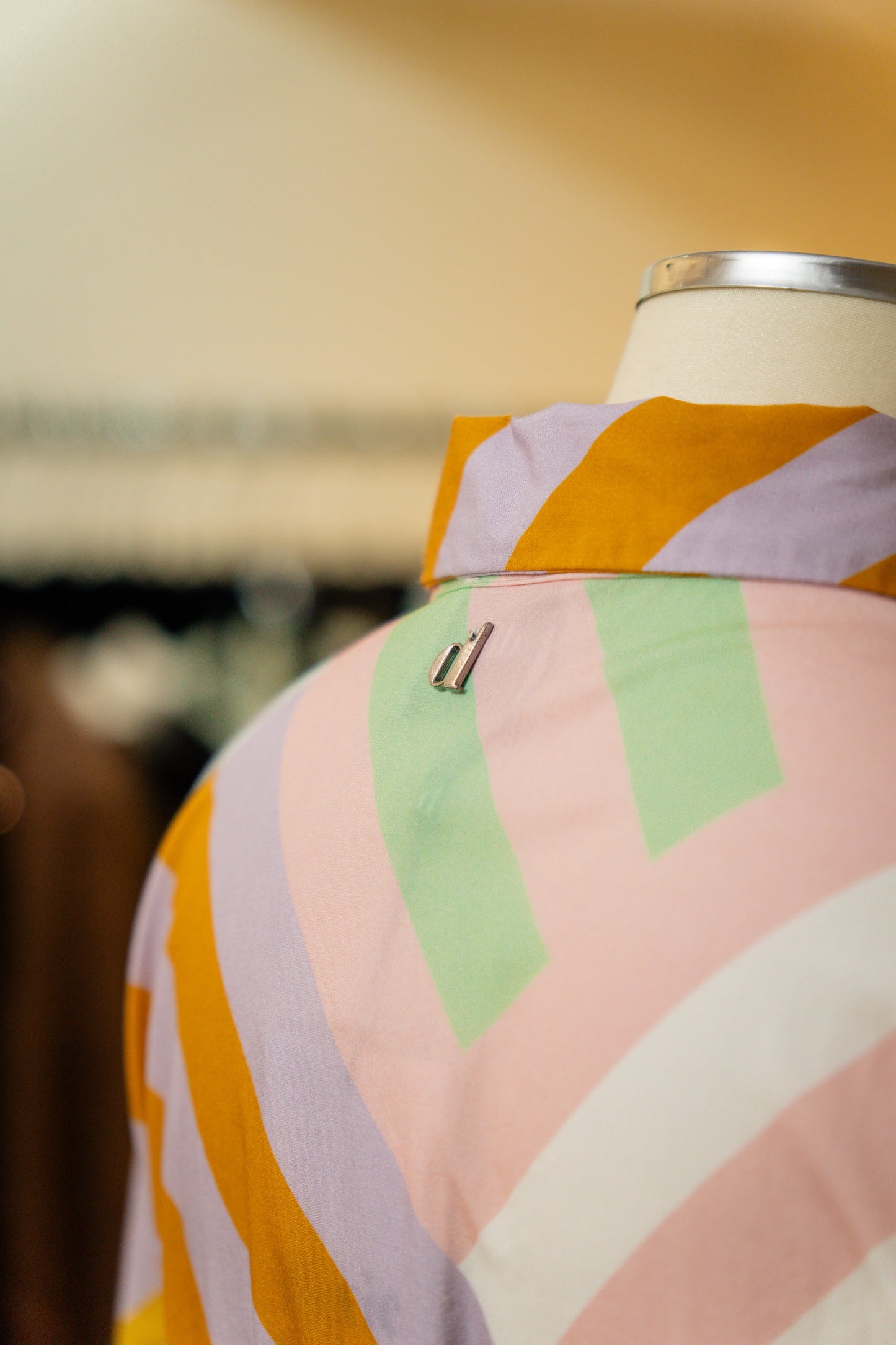 Vestido camiseiro riscas - Dixie