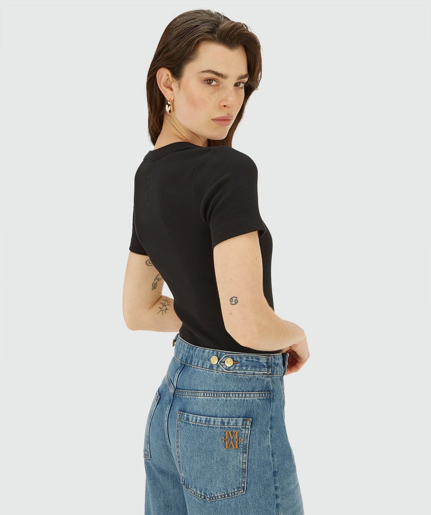 T-shirt Florelle Slim Fit - Josh V (Black)