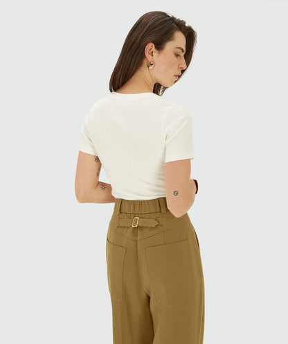 T-shirt Florelle Slim Fit - Josh V (White)