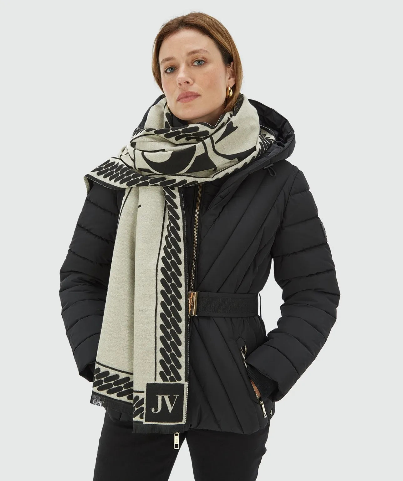 Lana scarf black - Josh V