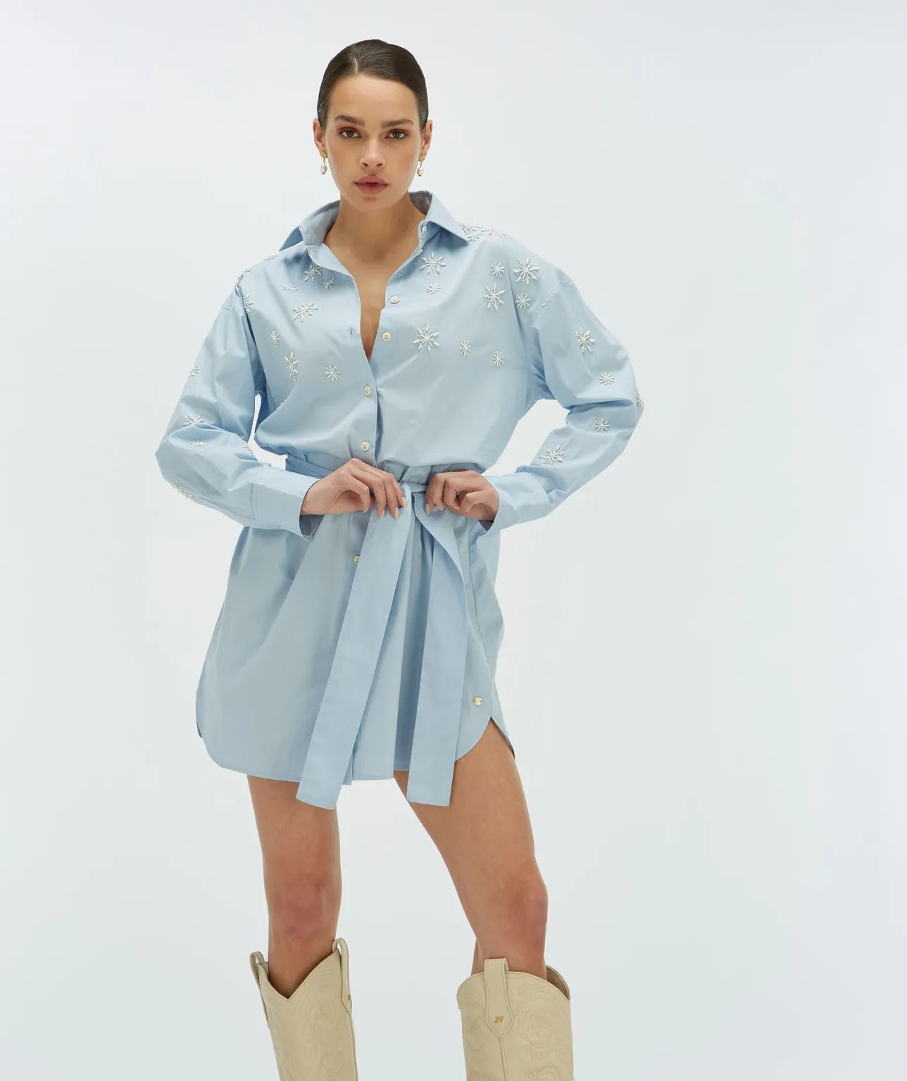 Line Dress Blue Sky - Josh V